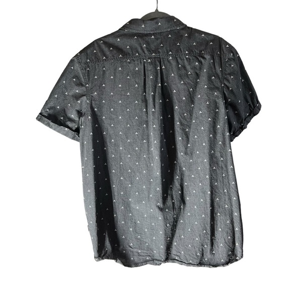 Men's North Face Short Sleeve Button Down Grey Tents Camping Summer Size L - Picture 2 of 4